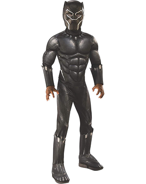 Deluxe Black Panther kostume til drenge - The Avengers 4: Endgame