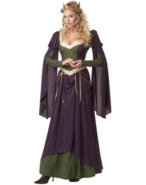 Принцесата на жената в костюма на кулата