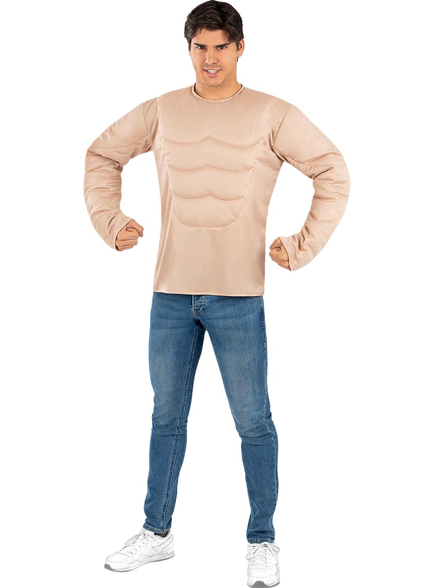 Maglietta con muscoli da uomo