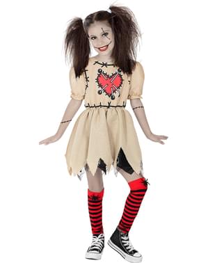 Voodoo poppenkostuum voor meisjes