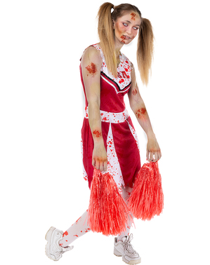 Zombie Cheerleader Costume for Women