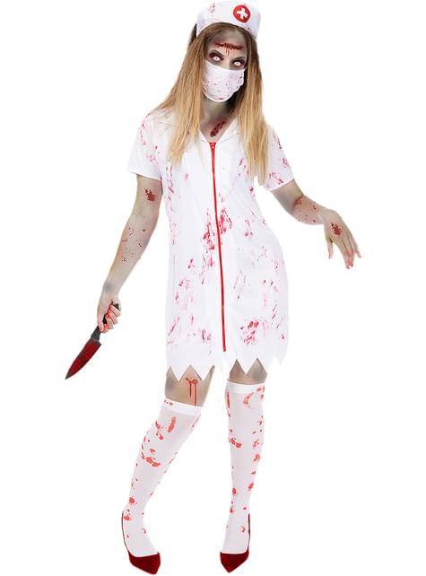 Costume Infermiera Zombie Da Donna Consegna H Funidelia