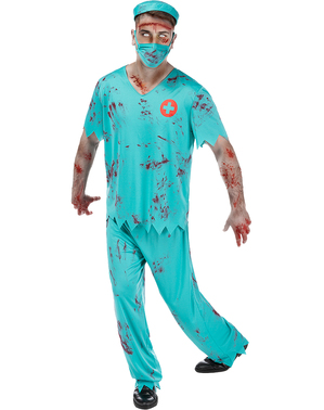 Zombie kirurg kostume til mænd