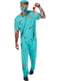 Disfraz de médico cirujano zombie para hombre