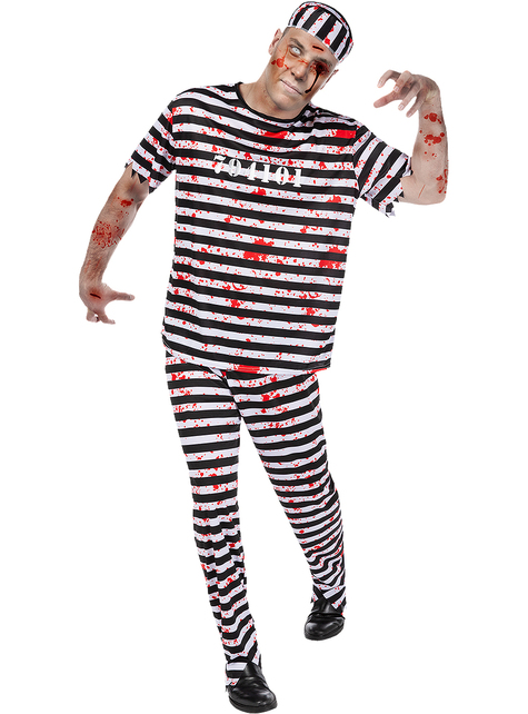Zombie Prisoner Costume for Men