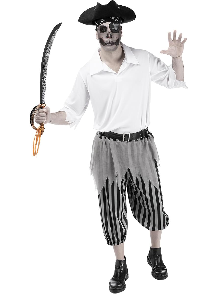 Disfraz de pirata zombie para hombre