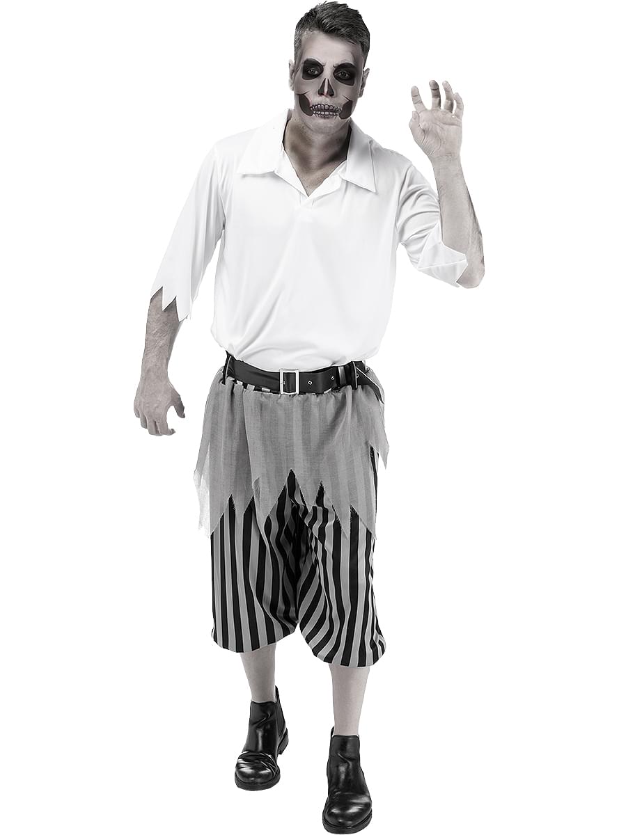 Zombie pirat kostume til mænd