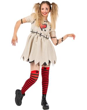 Disfraz de muñeca de trapo con trenzas para niñas de Rubie's, S, Multicolor