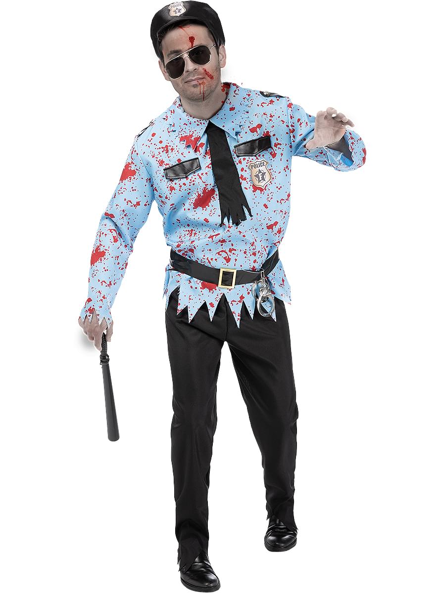 Zombie policista kostīms vīriešiem