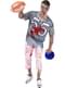 Disfraz de jugador de rugby zombie para hombre talla grande