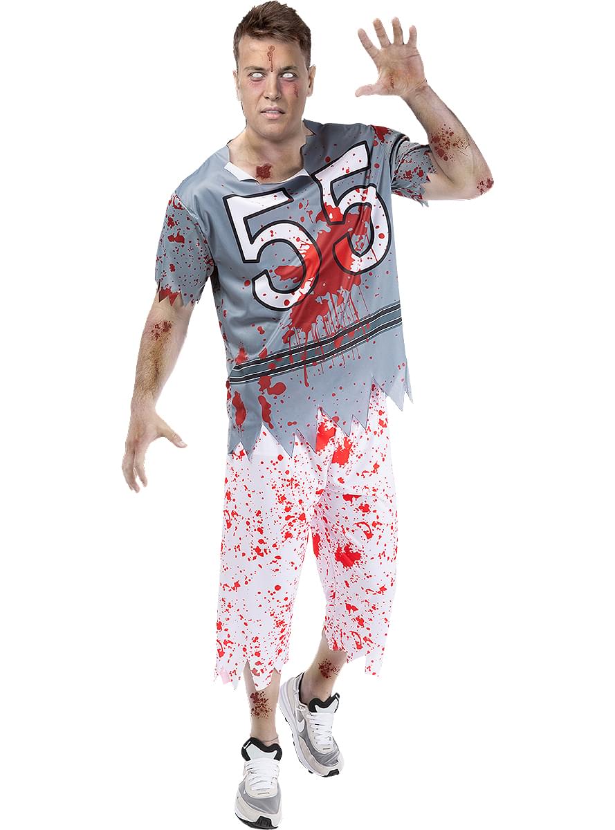 Zombie Football Player Costume for Men Plus Size