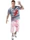 Disfraz de jugador de rugby zombie para hombre talla grande