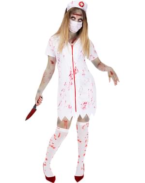 Zombie-hoitajaasu naisille Plus Koko