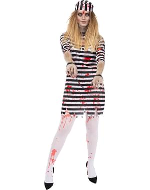 Zombie Prisoner Costume for Women Plus Size