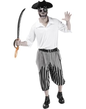 Strój Pirat Zombie Plus Size dla mężczyzn