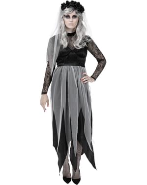 Fato de noiva fantasma para mulher tamanho grande