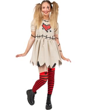 Costum de păpușă voodoo pentru femei, mărimi mari