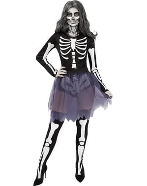 Disfraz halloween mujer barato zombie calavera gotico