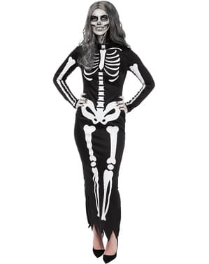 Déguisement squelette élégante femme