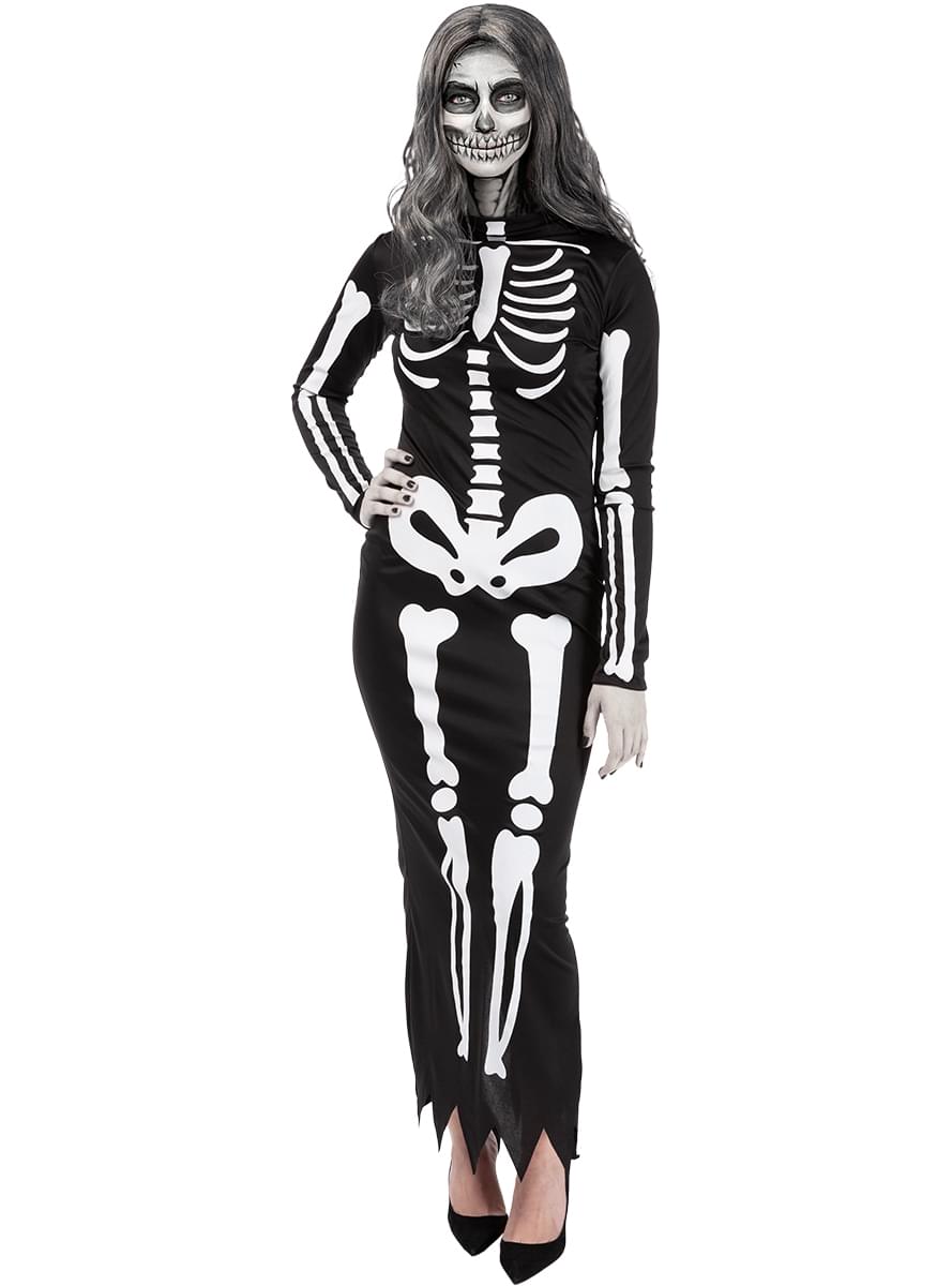 Fato de esqueleto elegante para mulher