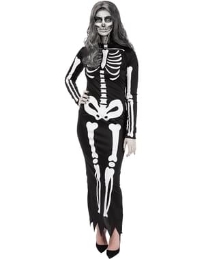 Disfraz de esqueleto elegante para mujer