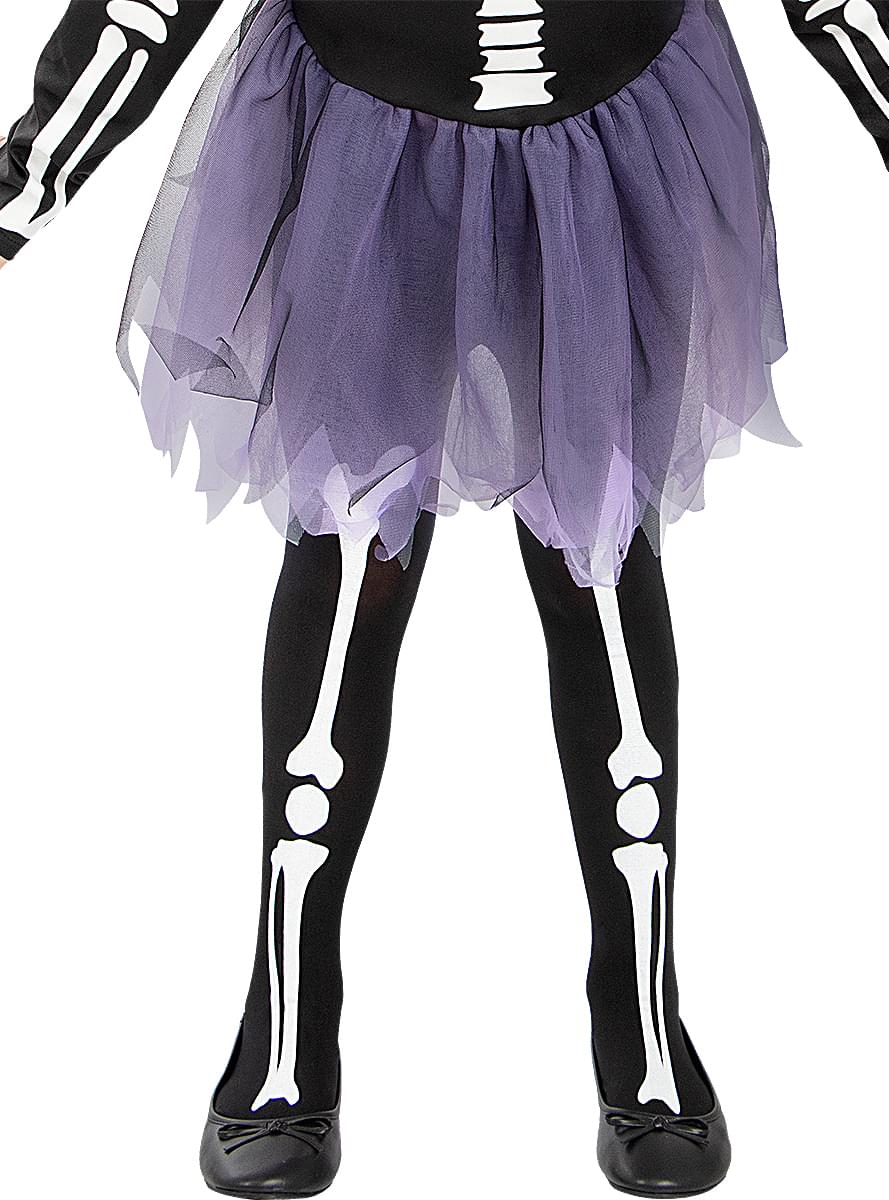 Skeleton pančuchy pre dievčatá