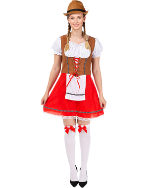 Tirolerin Kostüm für Damen in großer Größe