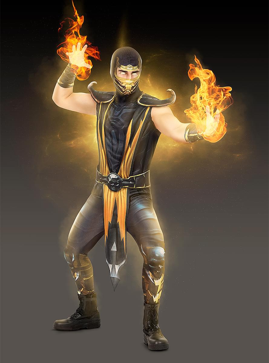 Fato de Scorpion - Mortal Kombat