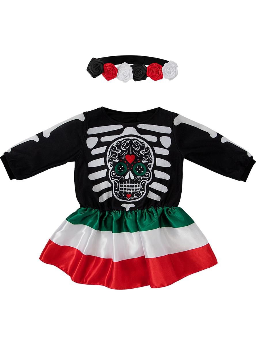 Disfraz de catrina para bebé niña