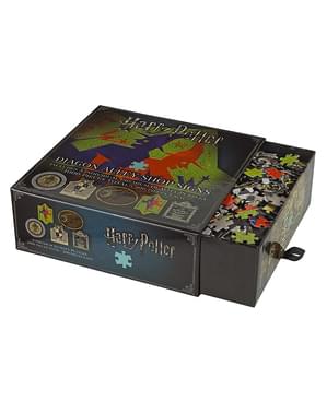 Puzzle odznaky obchodů v Příčné ulici - Harry Potter