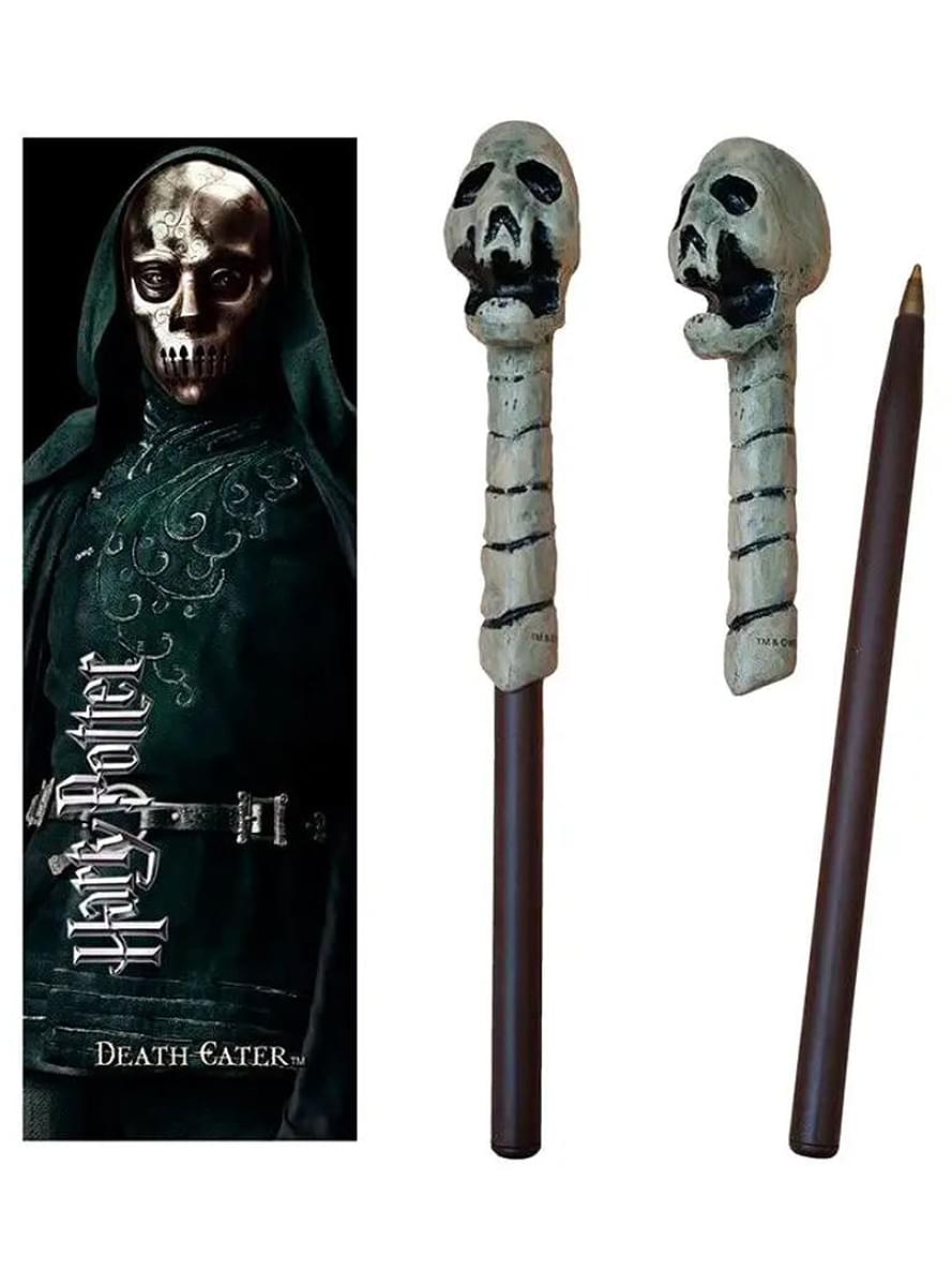 Jogo caneta varinha e marcador Death Eater - Harry Potter