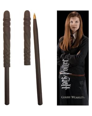 Set penna a bacchetta magica e segnalibri Ginny Weasley - Harry Potter
