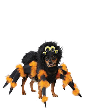 Ужасяващ кучешки костюм на паяк