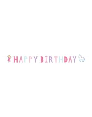 Banner „Happy Birthday“ - Princezná