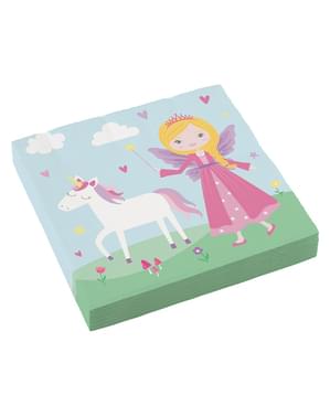 20 princese servetes (33x33cm)