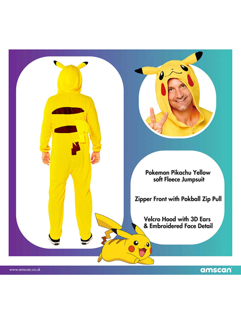 Disfraz de Pikachu para hombre - Pokémon