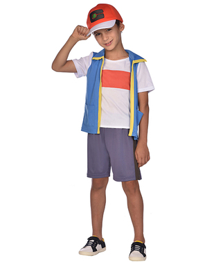 Ash Kostyme til Gutt - Pokémon