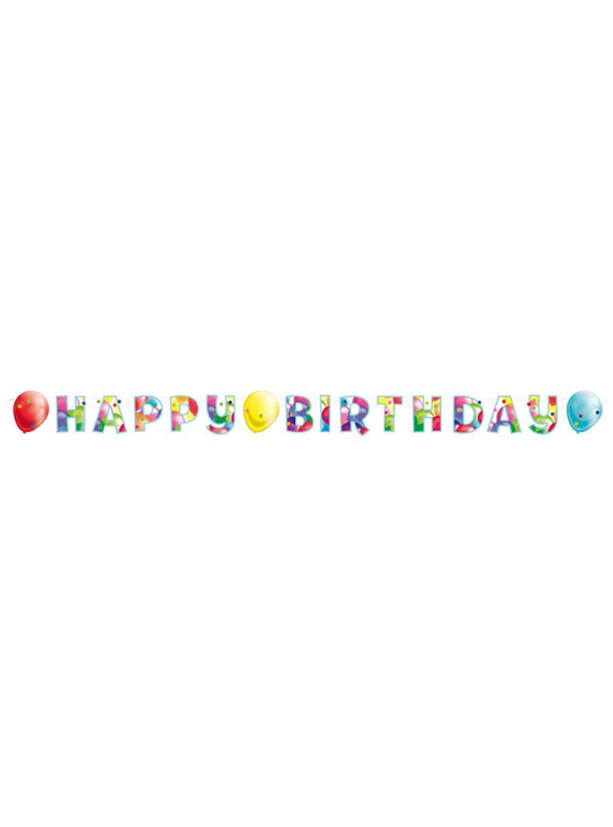 “Happy Birthday” Balloon Banner