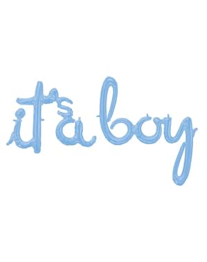 Глобус It's a boy пастельного синего цвета