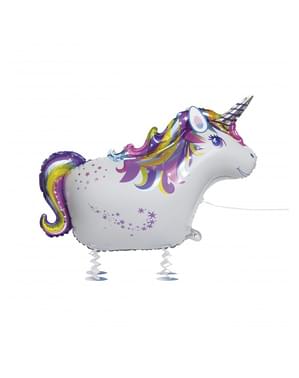 Balão de foil de unicórnio mascote