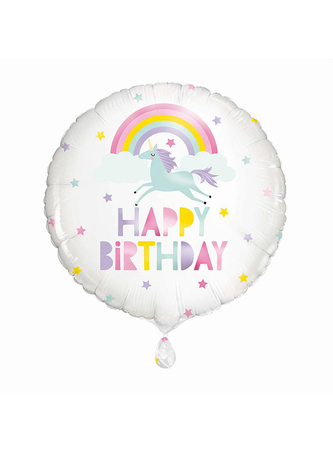 Unicorn Foil Balloon - Rainbow & Unicorn