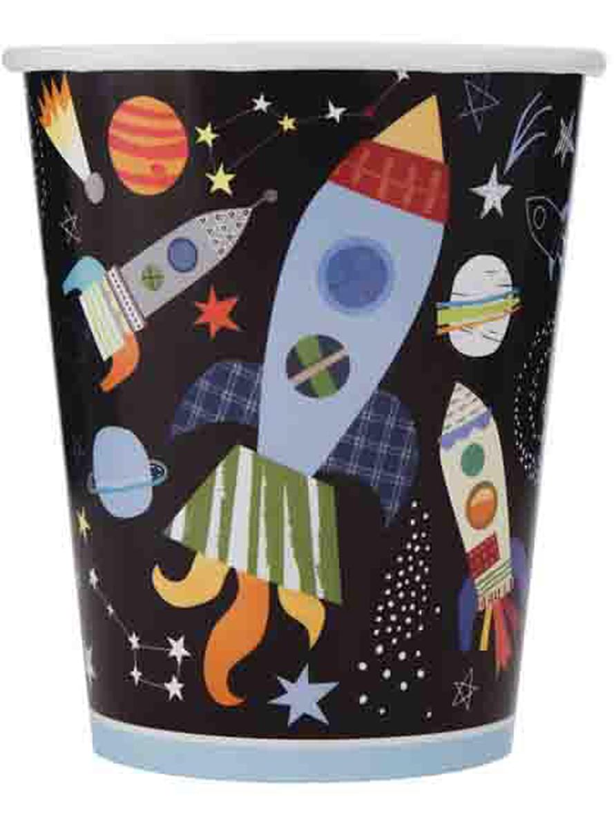 8 gobelets espace - Outer Space