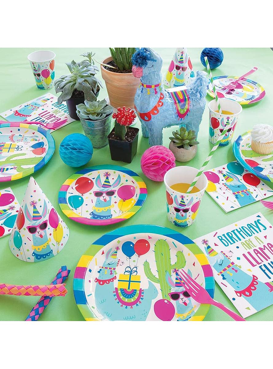Llama Birthday Table Cover