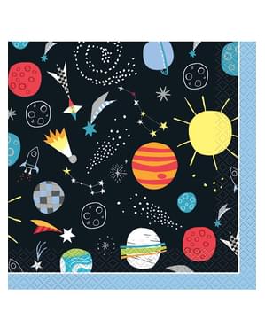 16 Space Napkins - Outer Space