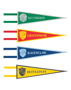 4 bandeirolas de Harry Potter - Harry Potter World