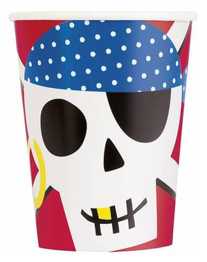 8 Pirate Cups - Ahoy Pirate