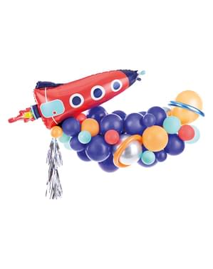 Γιρλάντα με μπαλόνια πύραυλος