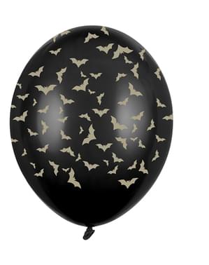 6 ballons chauve-souris