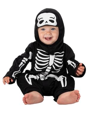 Fato de esqueleto para bebé