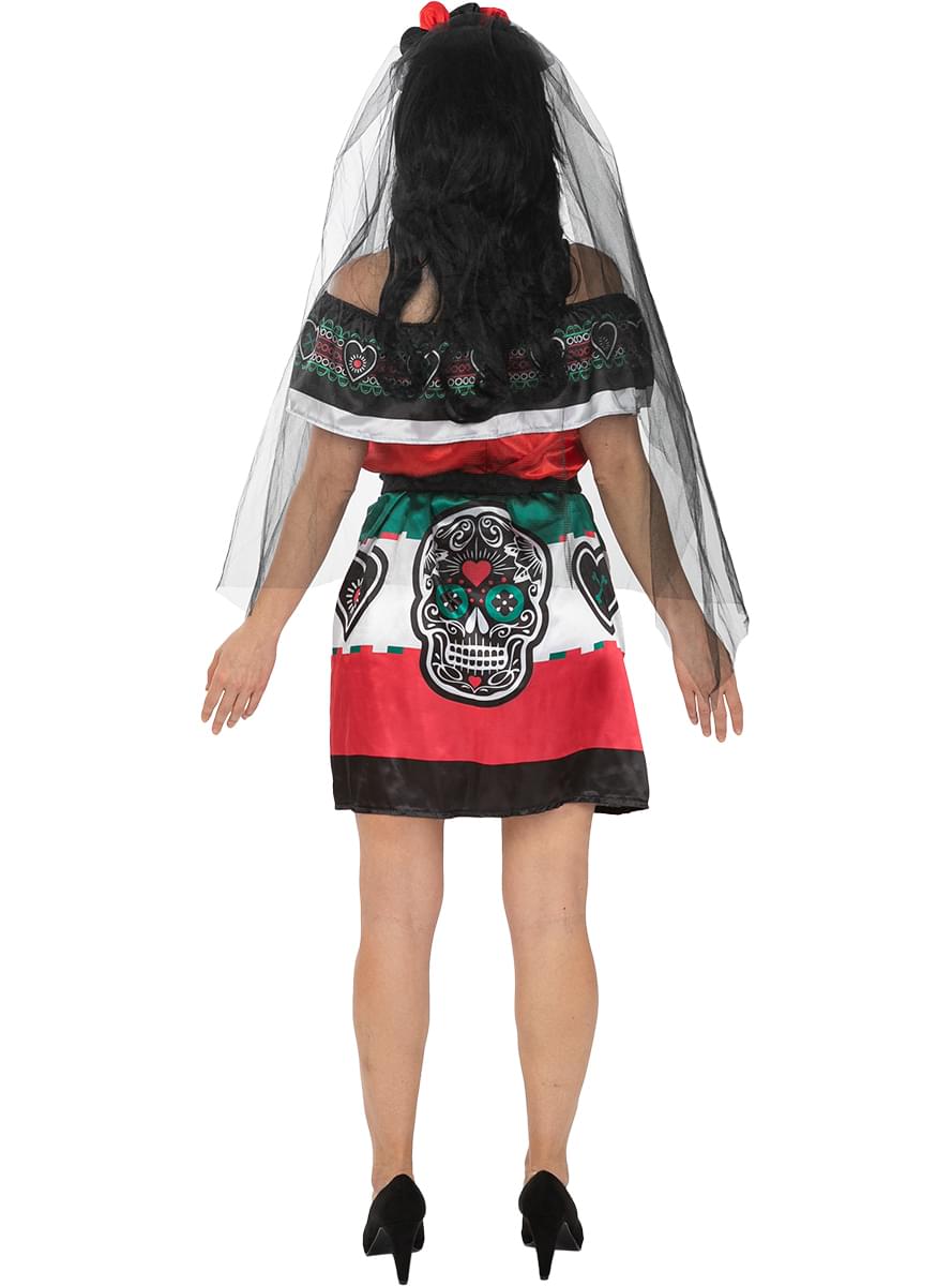 Costum de Dia de los Muertos Mexicana pentru femei mărimi mari